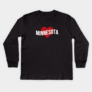 Minnesota Love Kids Long Sleeve T-Shirt